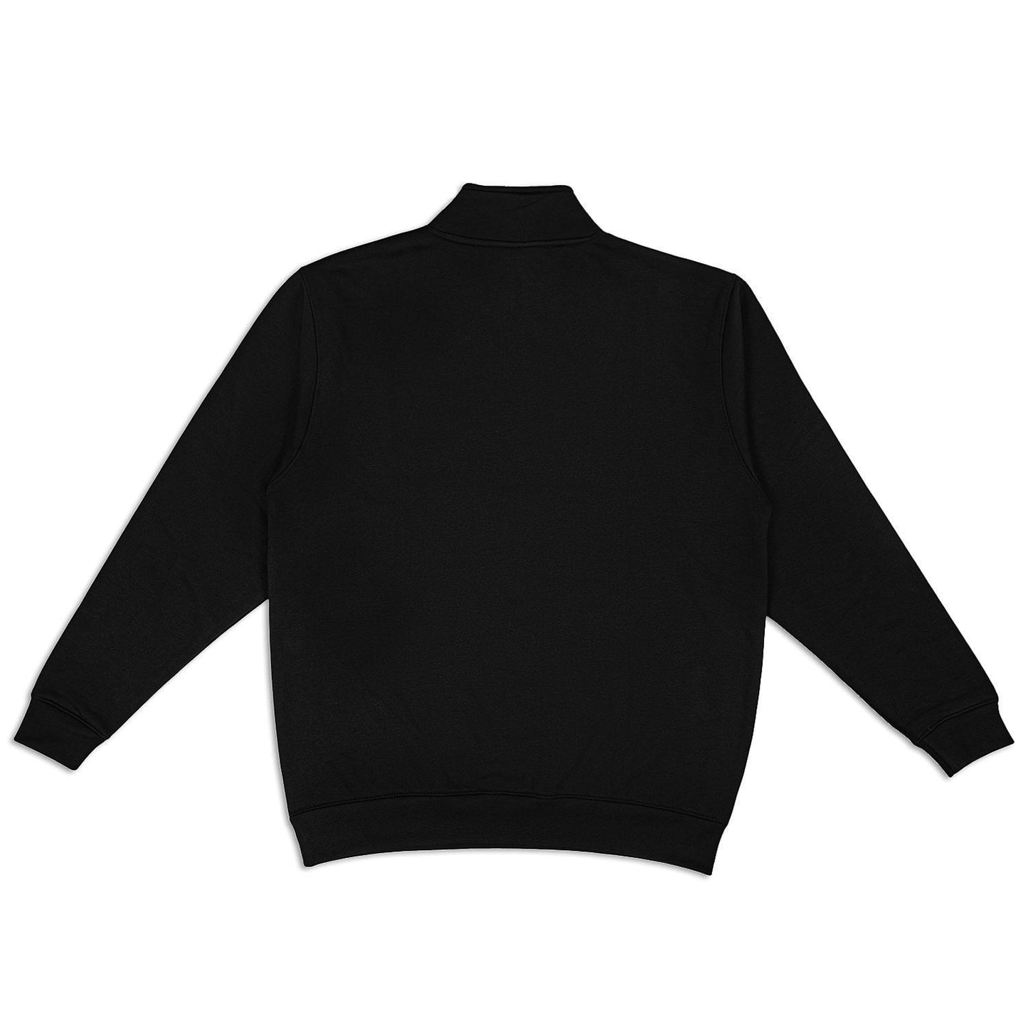 Black Mock Neck Fleece Sweater