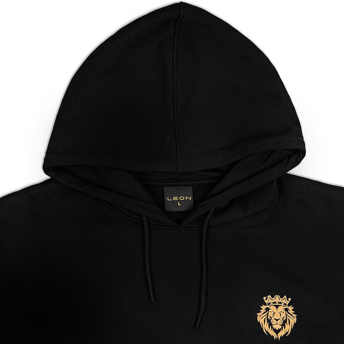 Black Cotton Hoodie