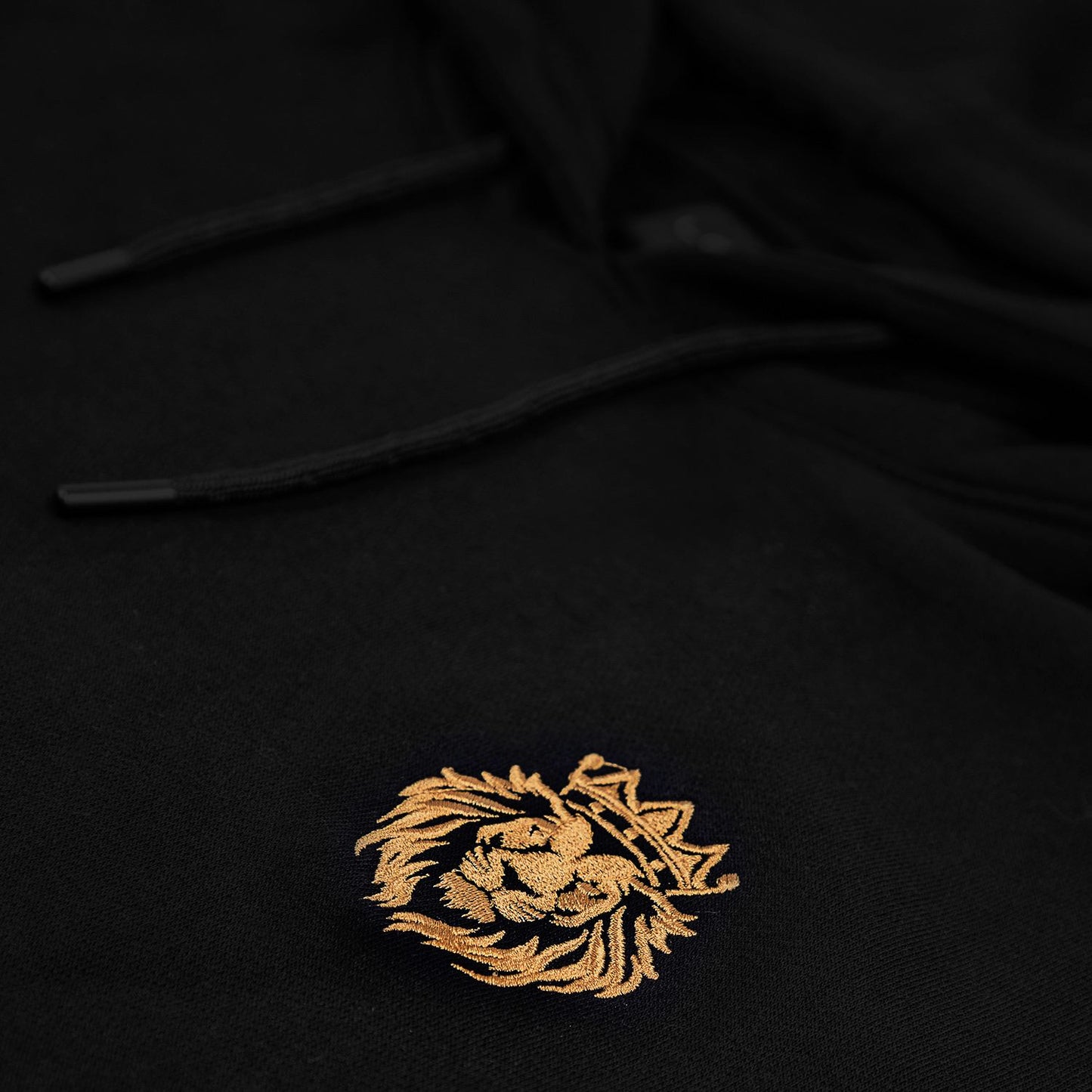 Black Cotton Hoodie