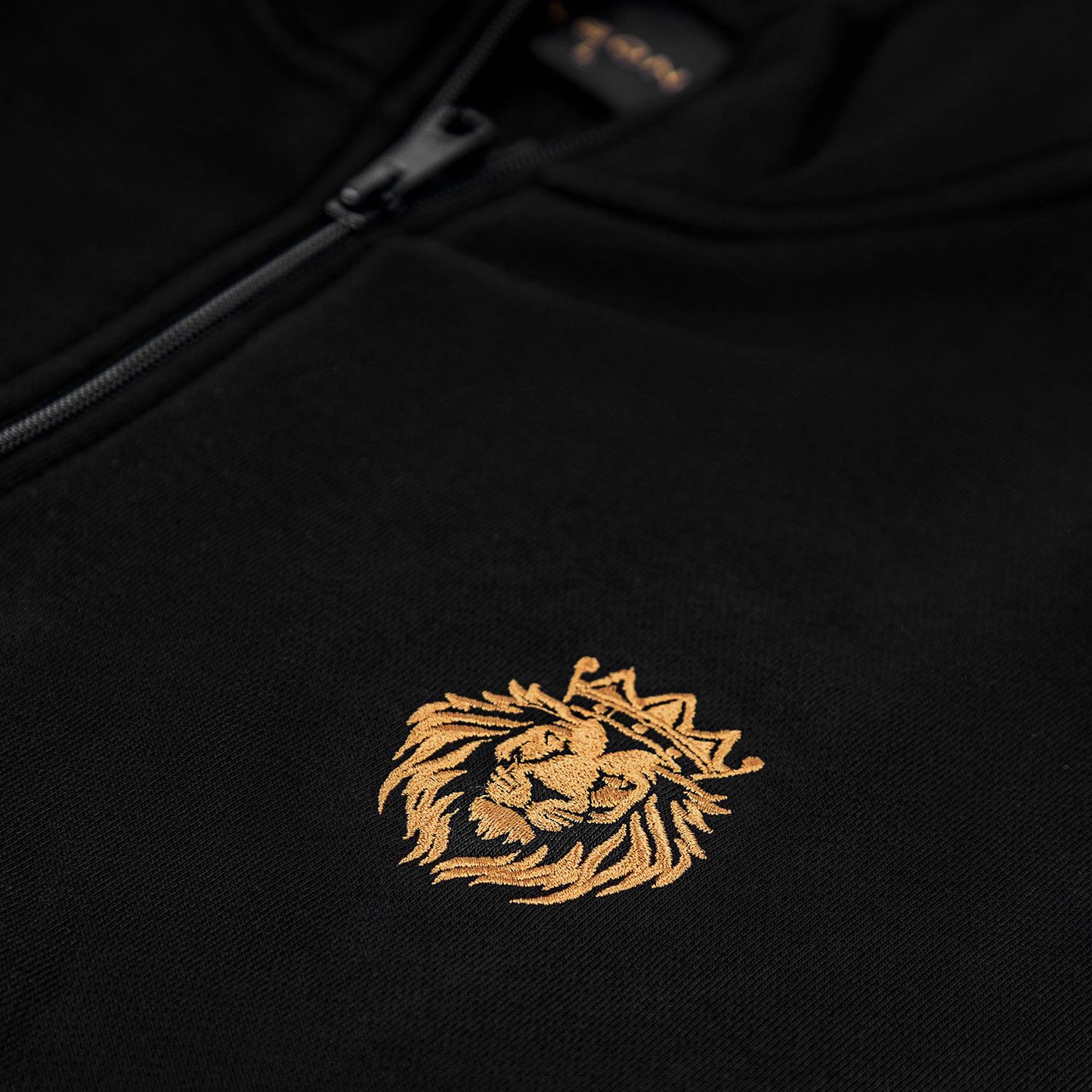 Black Mock Neck Fleece Sweater