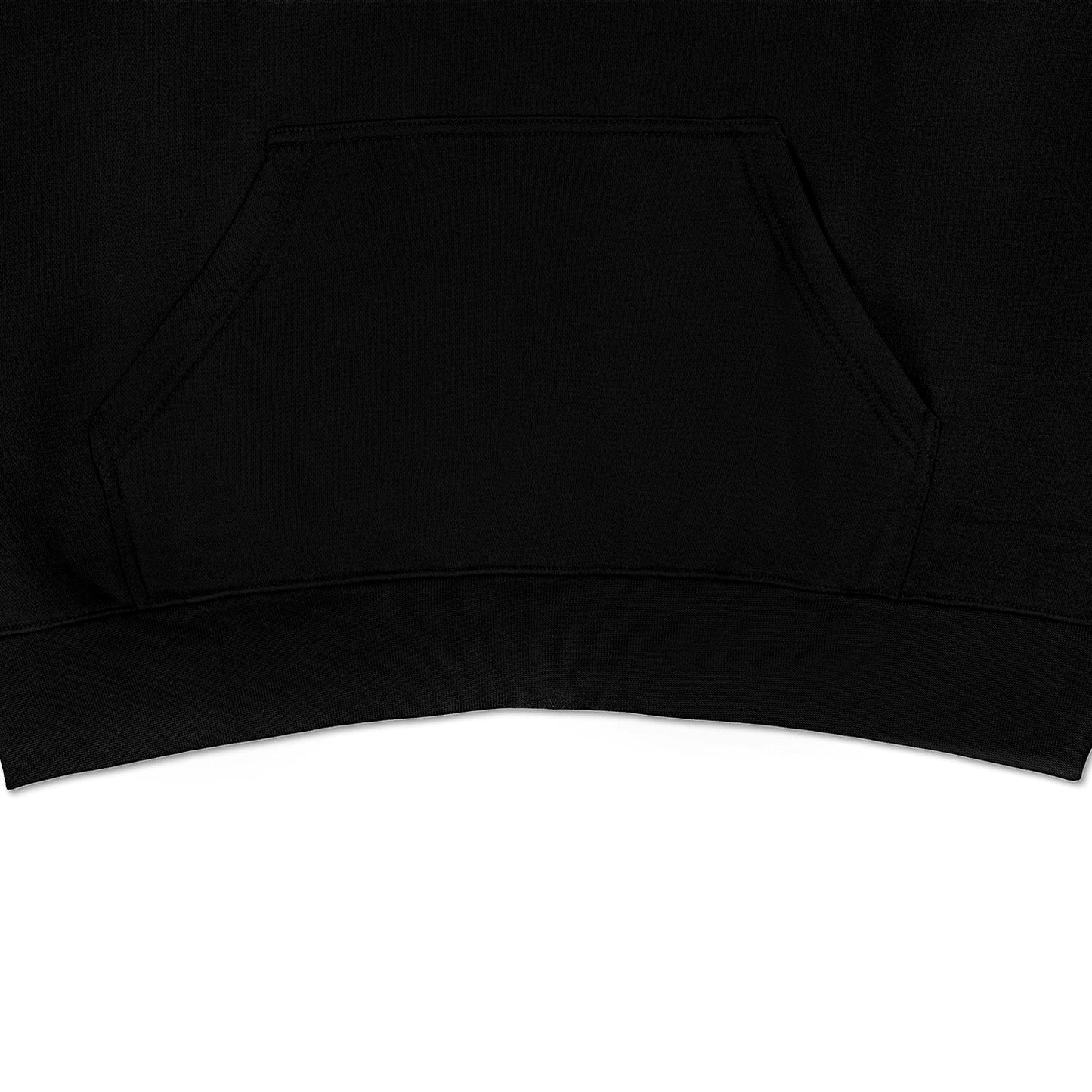 Black Cotton Hoodie