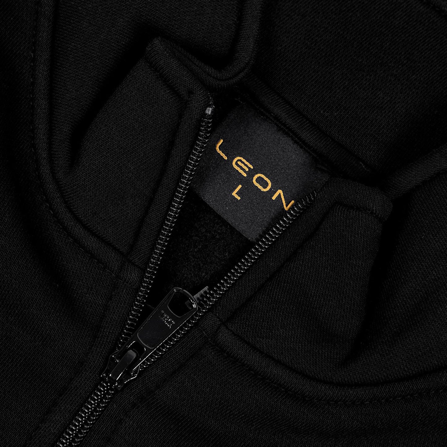 Black Mock Neck Fleece Sweater