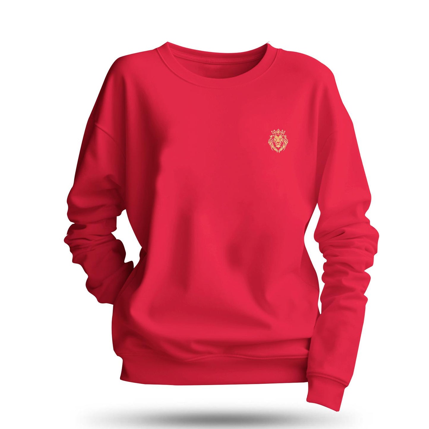 Red Crew Neck Sweatshirt